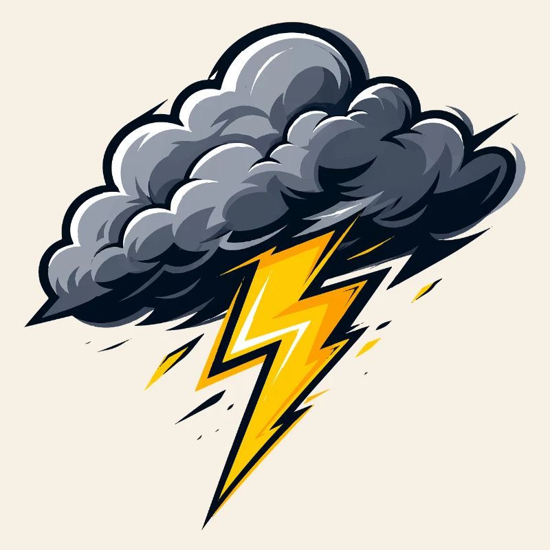 Nuage, Éclairs, Orage, Motif météo
