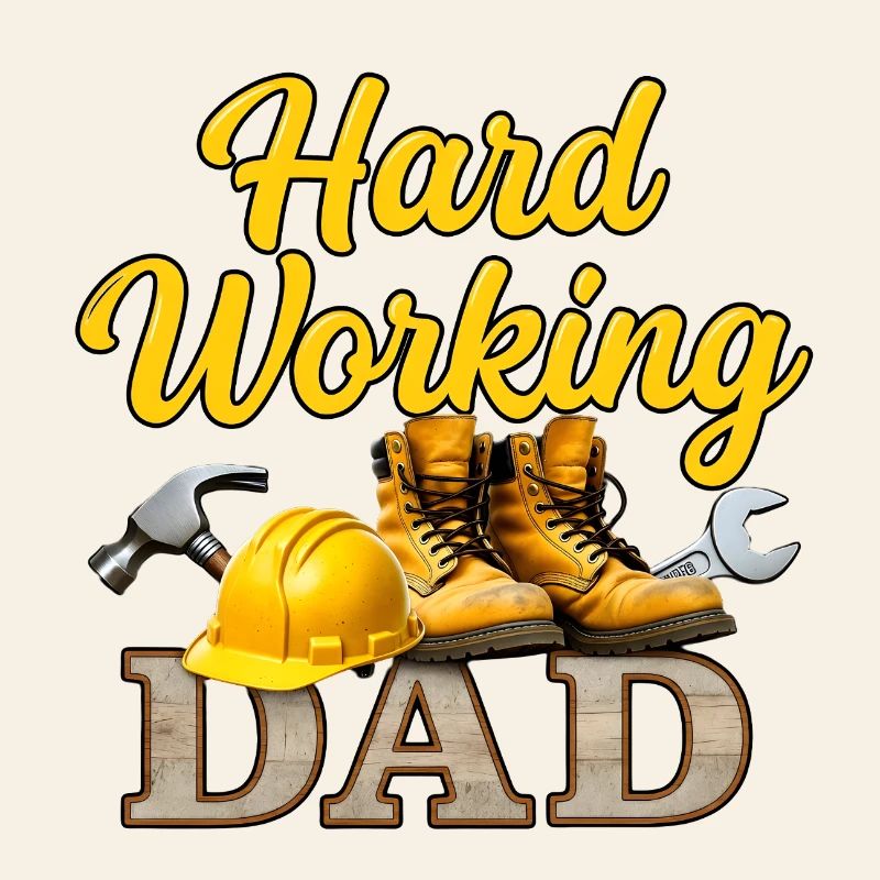 Hart arbeitender Vater Vatertagsgeschenk Handwerke