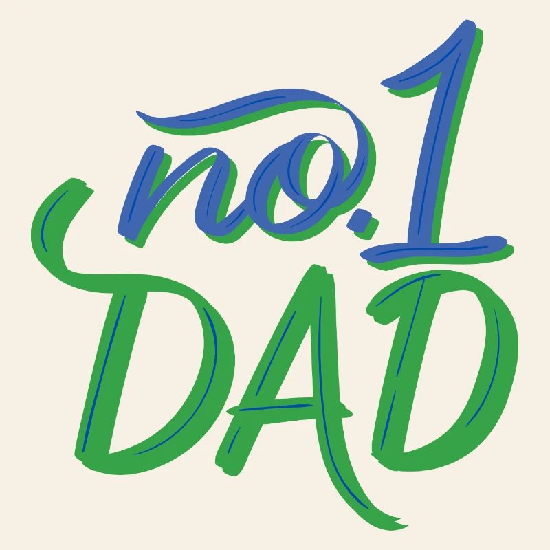 No.1 Dad – Handlettering
