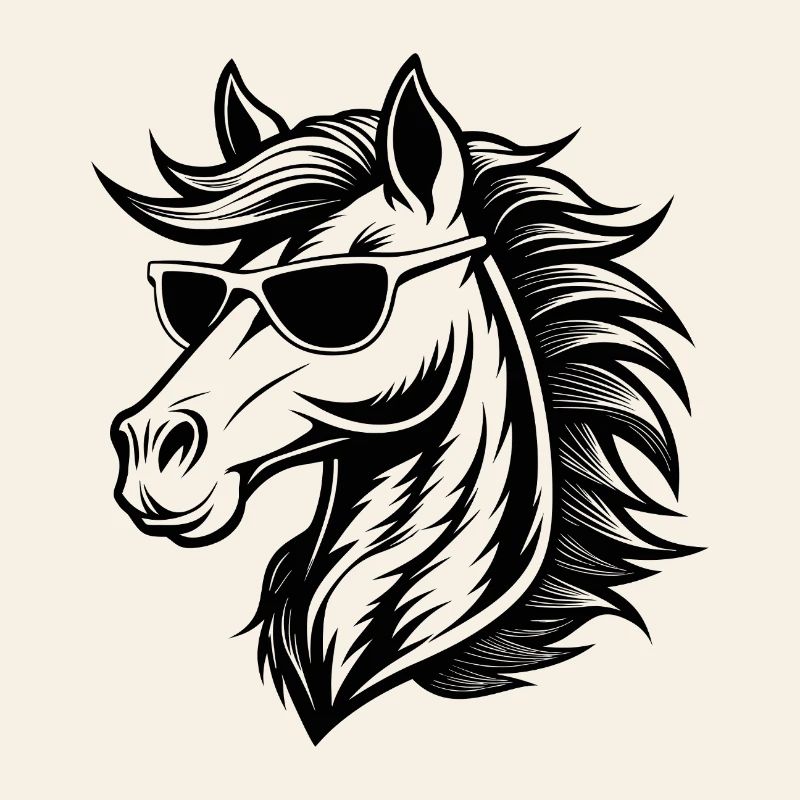 Tête de cheval cool