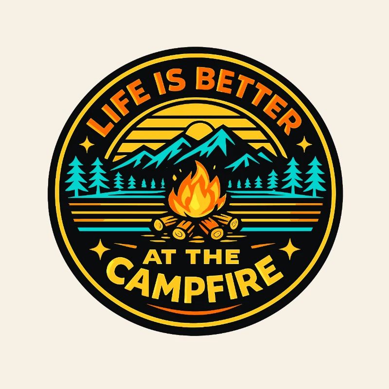 Mode de vie autour du feu de camp