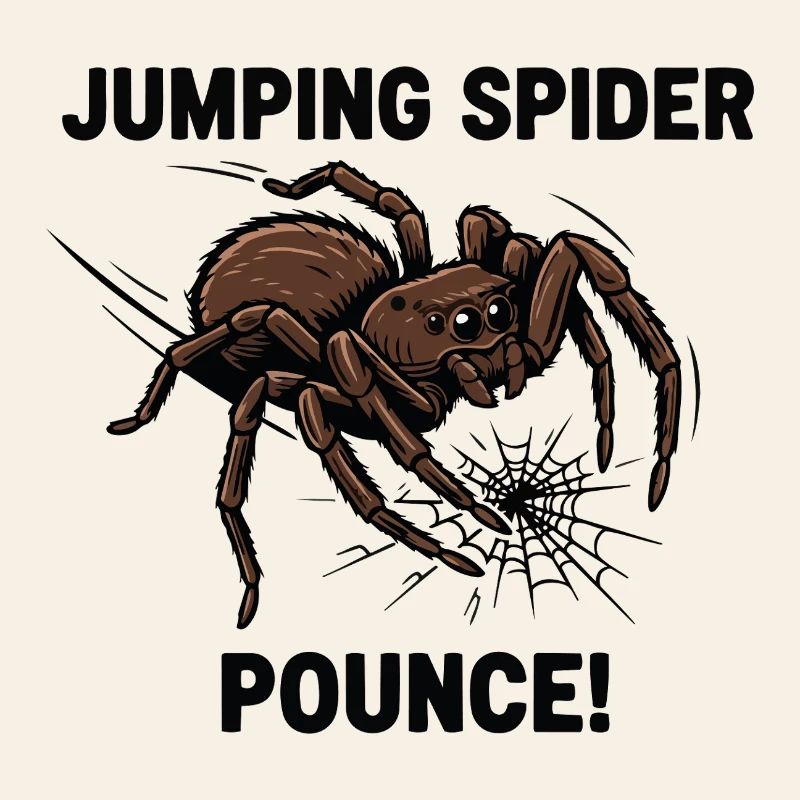 Araignée Sauteuse Pounce Jumping Spider