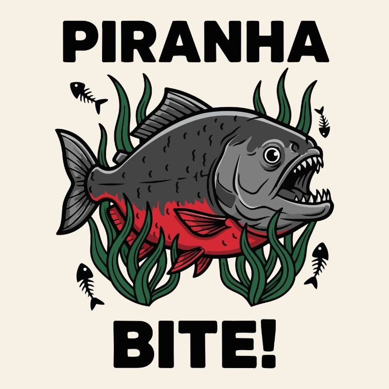 Piranha Rouge Morsure Bite Fish