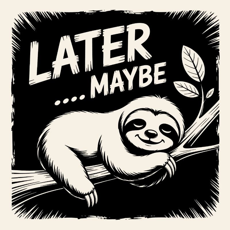 Funny sloth - maybe later