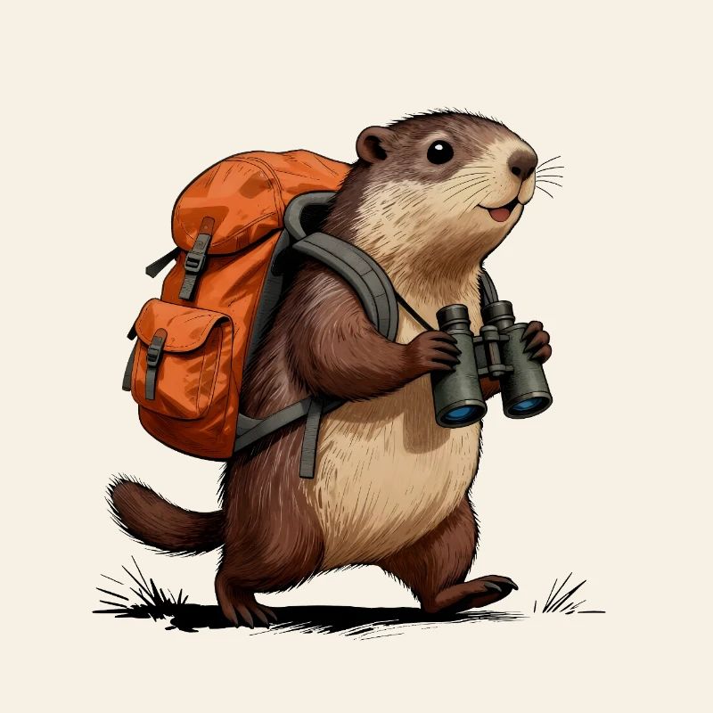 Exploring marmot otter hiking