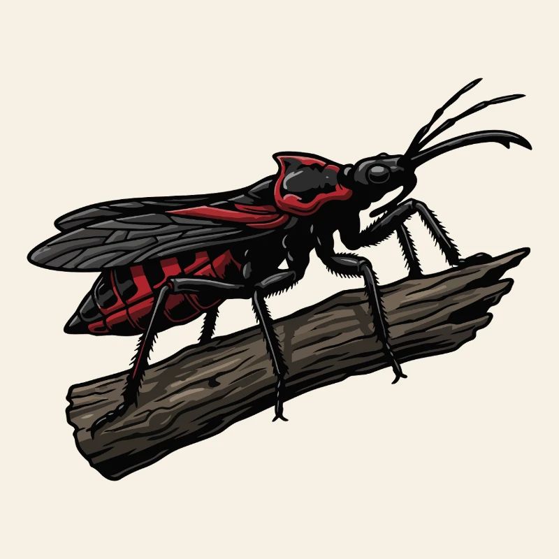 Punaise Assassin Bug Chasseur Red Strike Tattoo