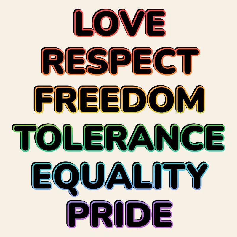 Fierté néon : Amour Respect Liberté