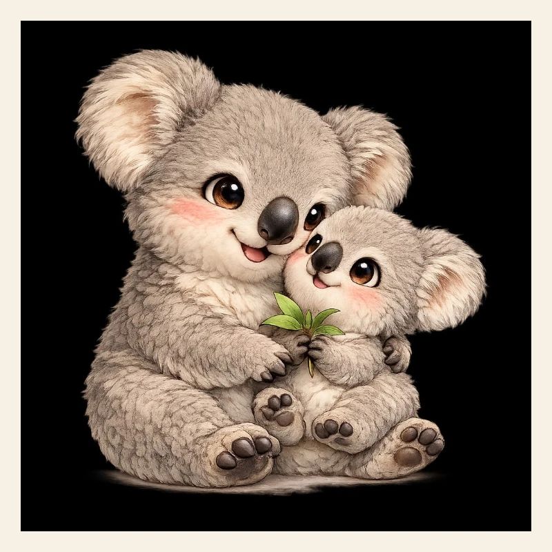 Maman Koala avec son bébé