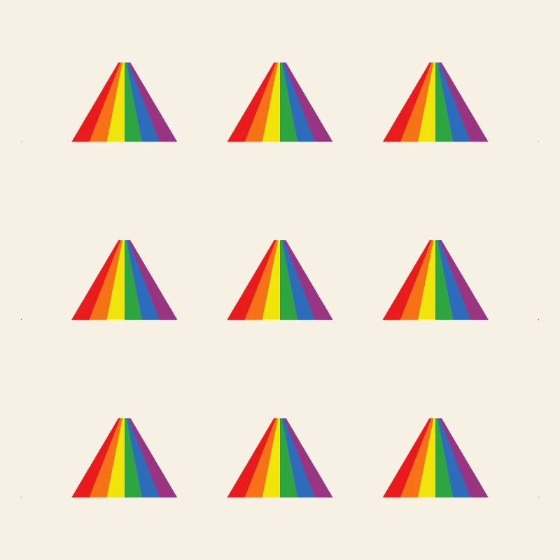 Rainbow Pyramid Pattern