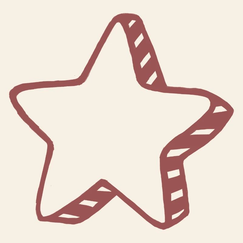 Rustic Doodle Star