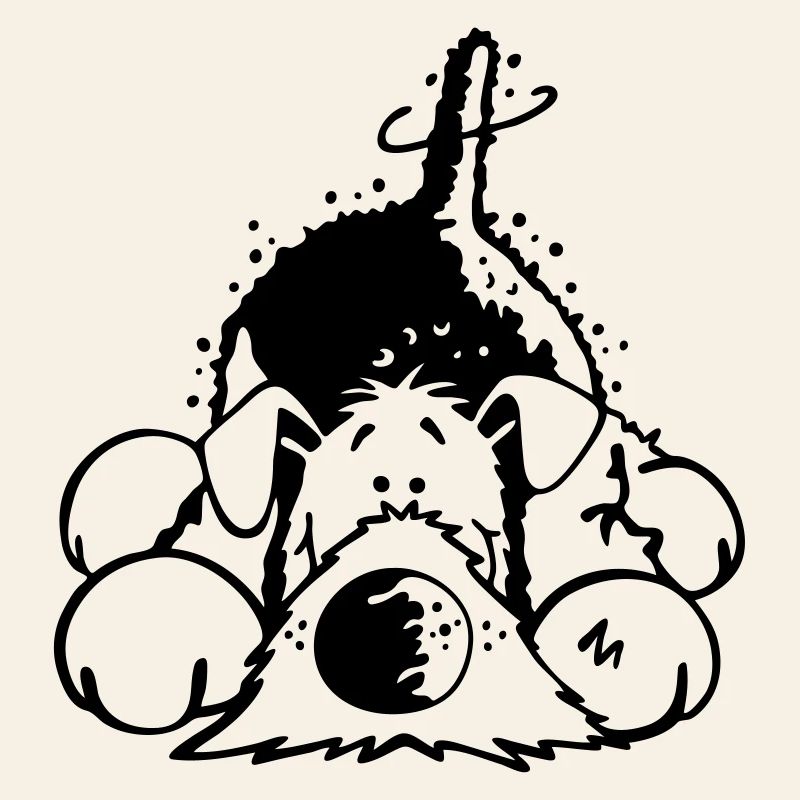 Verträumter Airedale Terrier