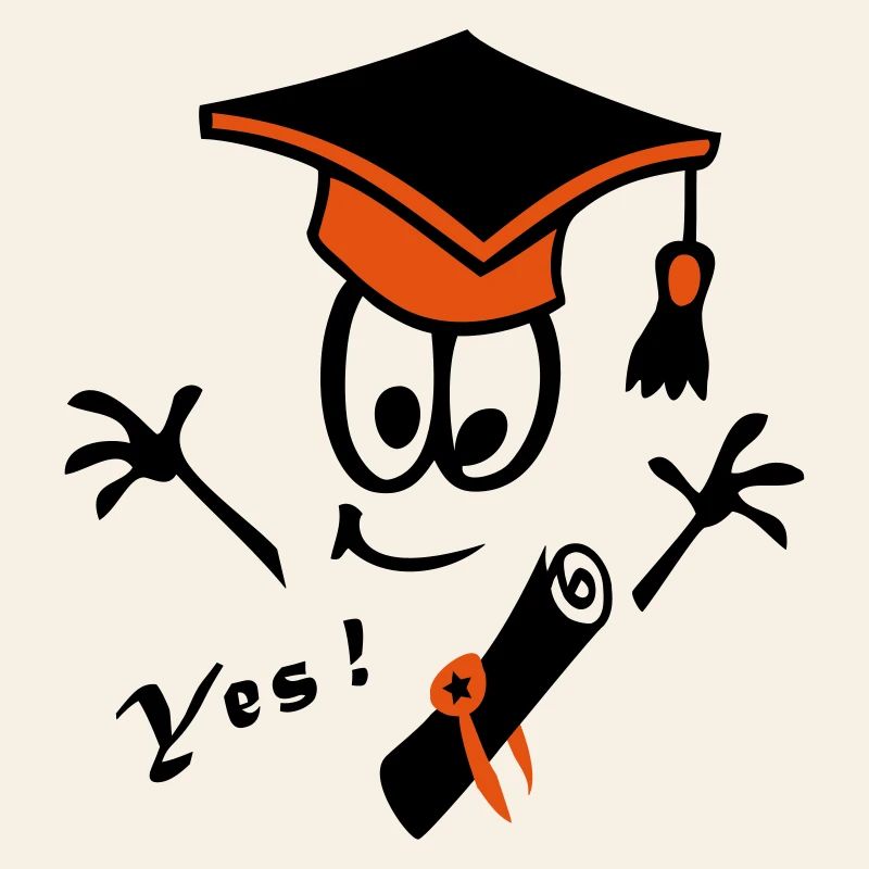 Doktorhut Studium Schule Comic Yes