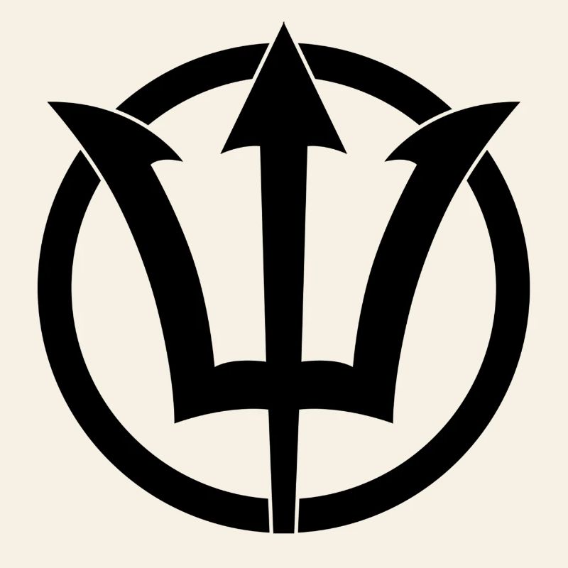 Symbole du Trident de Poséidon