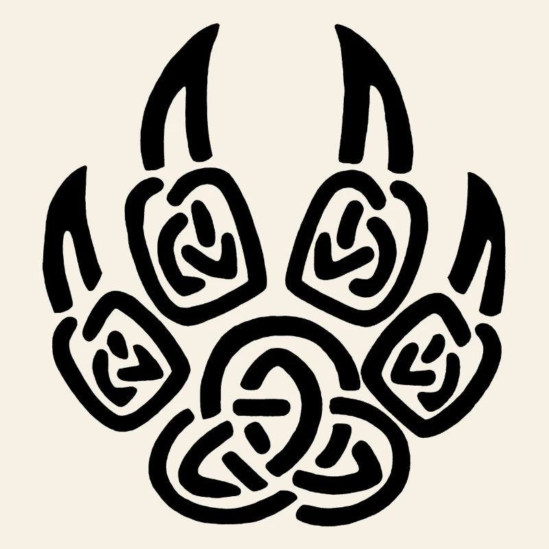 Black viking wolf claws