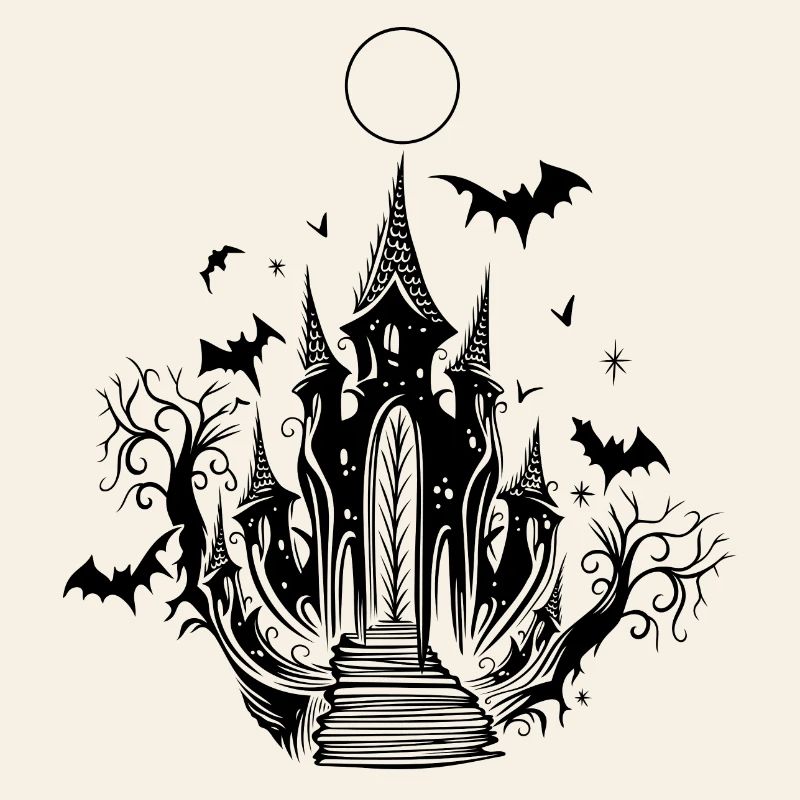 Vampire Castle Bat Halloween