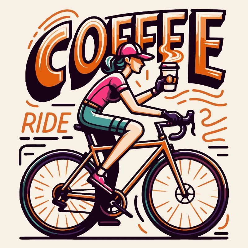 Lebendige Kaffeefahrt Illustration