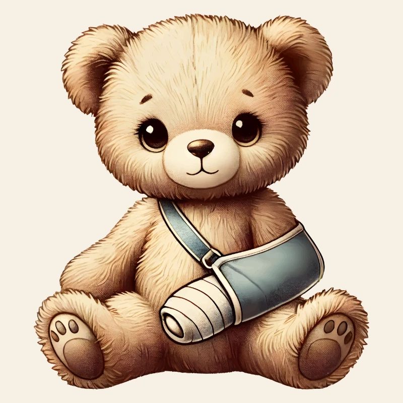 heartwarming teddy bear as a comforter