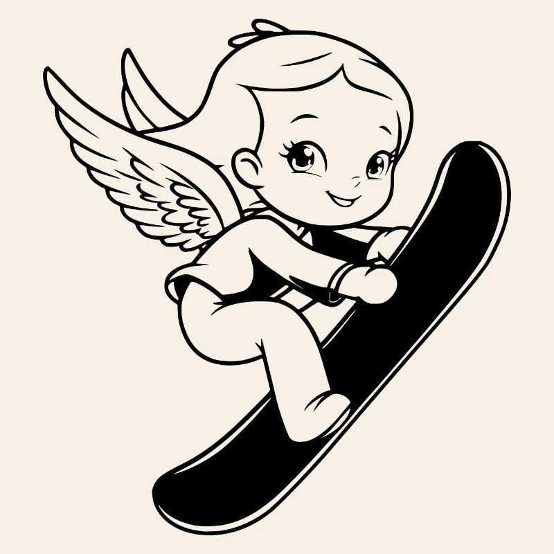 Snowboard Engel