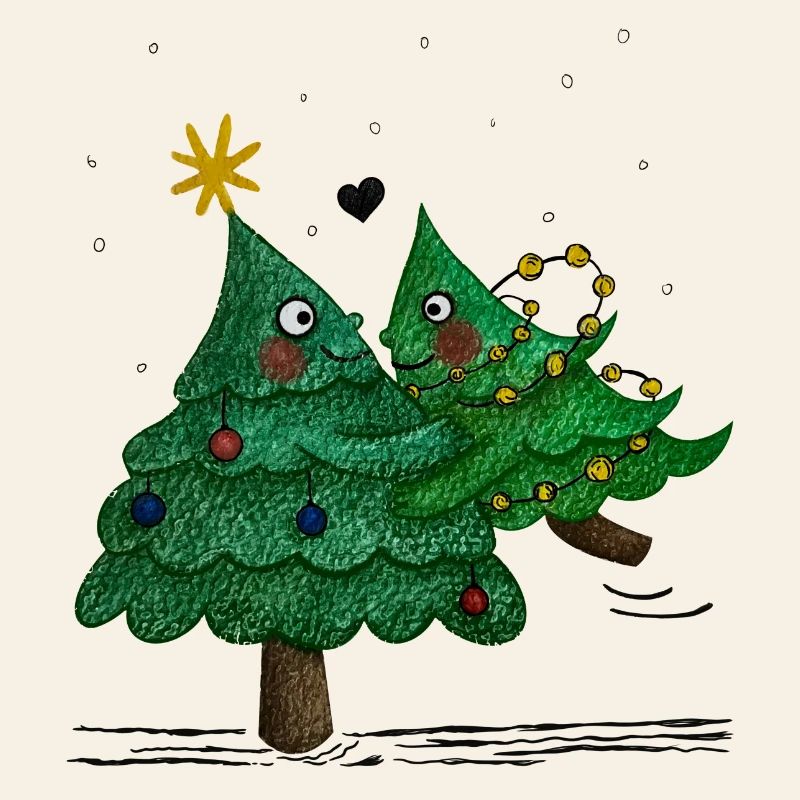 De jolis sapins de Noël