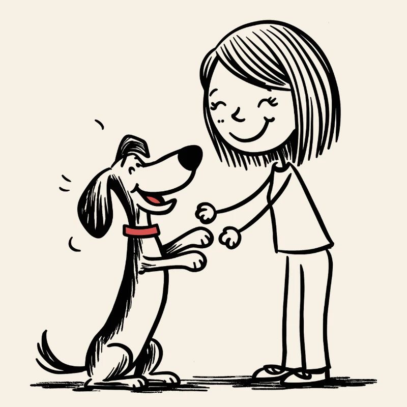 Qui joue avec le chien !
