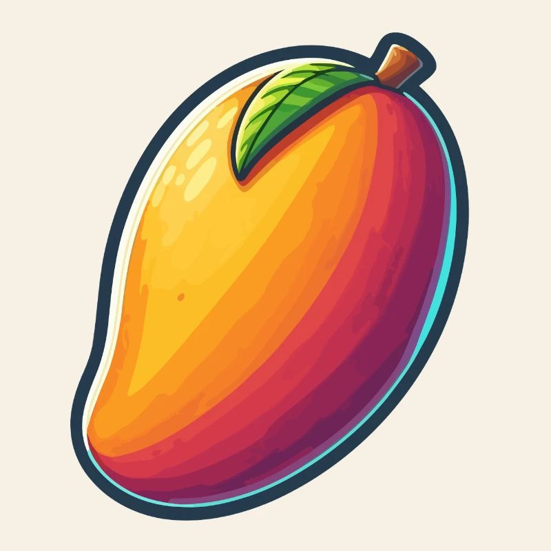 Design Mango Lebendig Abstrakt