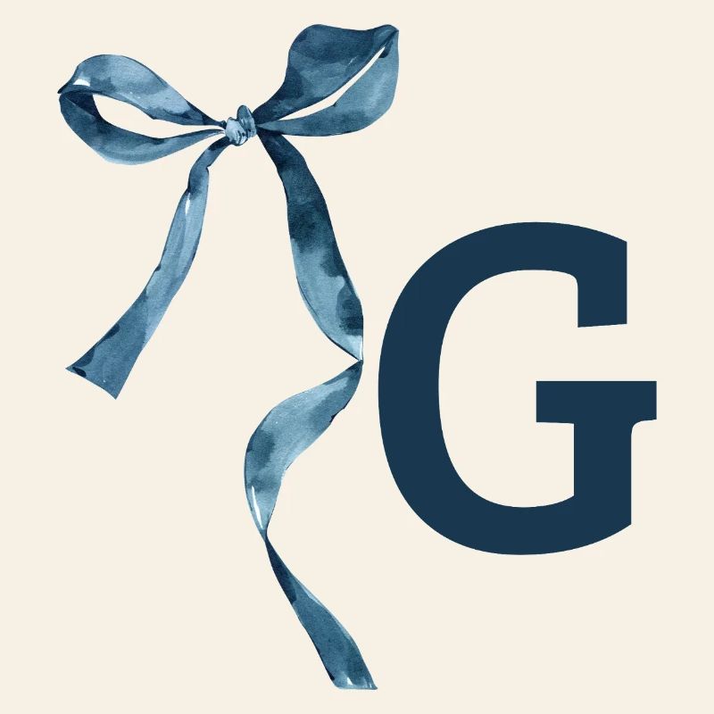 Monogramme g idée cadeau 