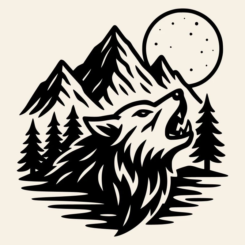 Full Moon Wolf