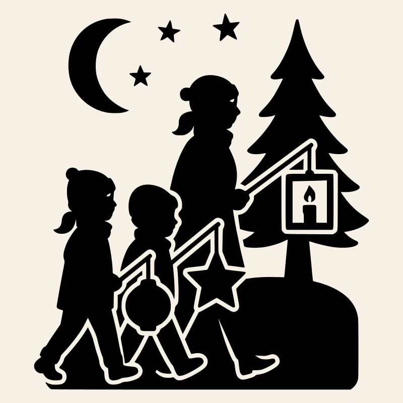 Lantern Running Kids