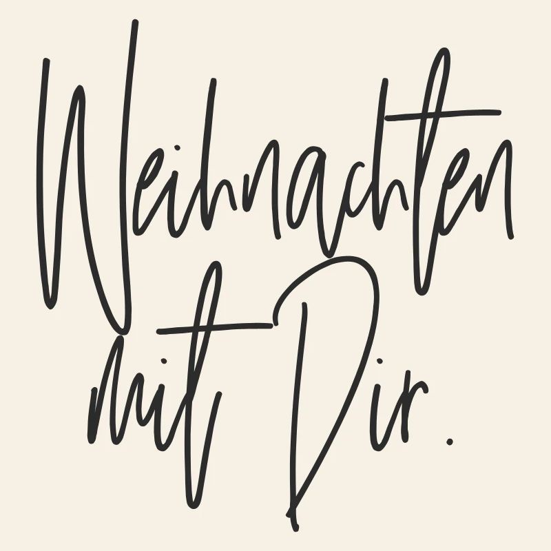 Noël avec toi Écriture manuscrite