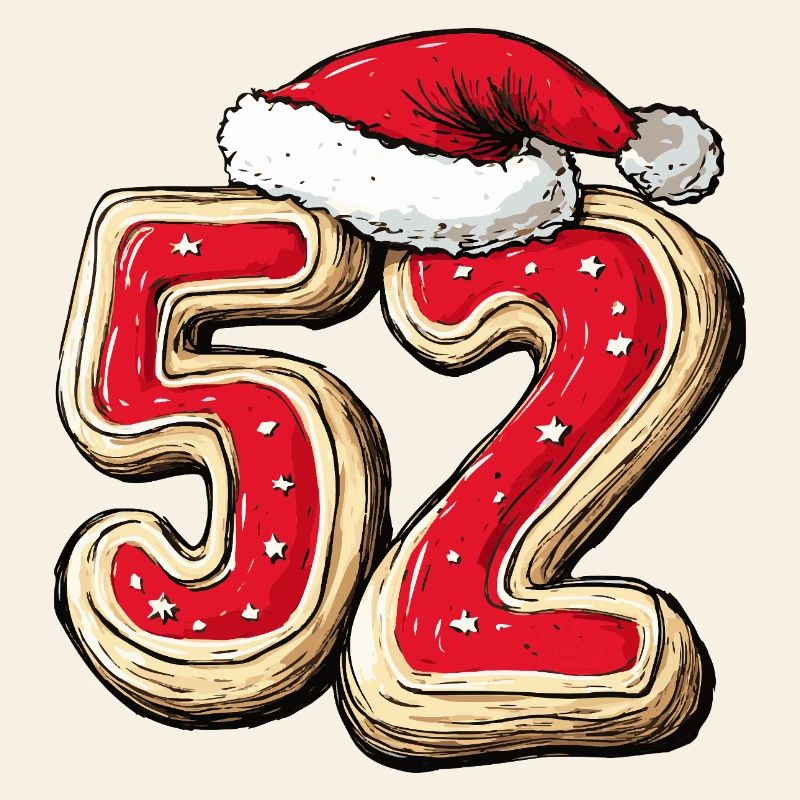 Biscuit de Noël à 52 chiffres