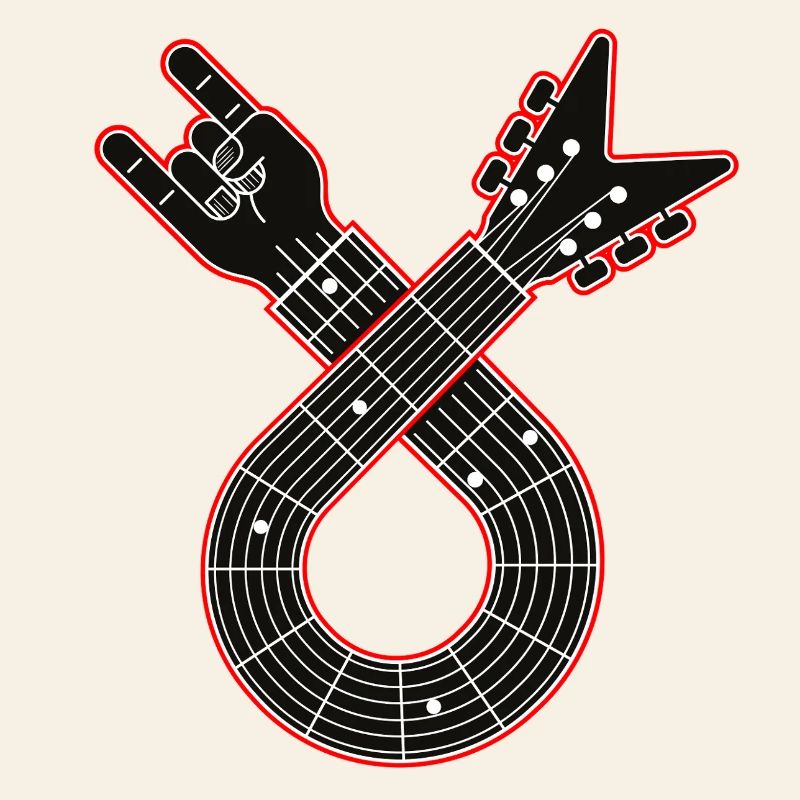 Boucle de guitare avec instruments de doigts