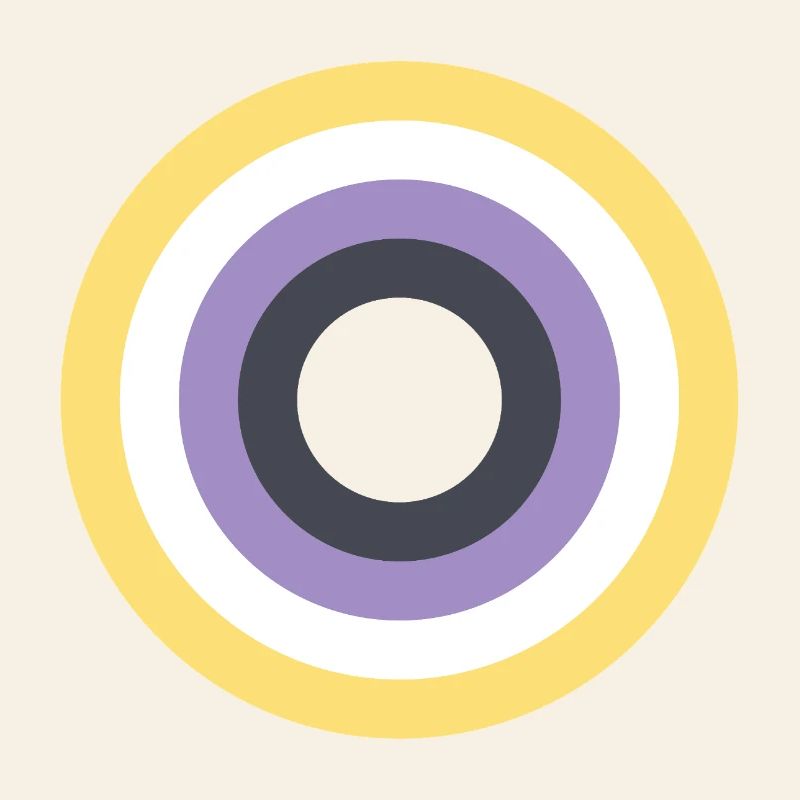 Concentric Ring Palette LGBTQ Non Binary