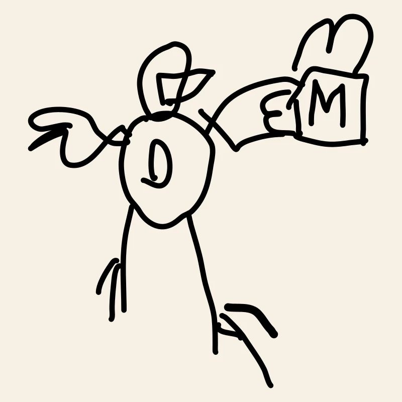 Canard avec menu de restauration rapide