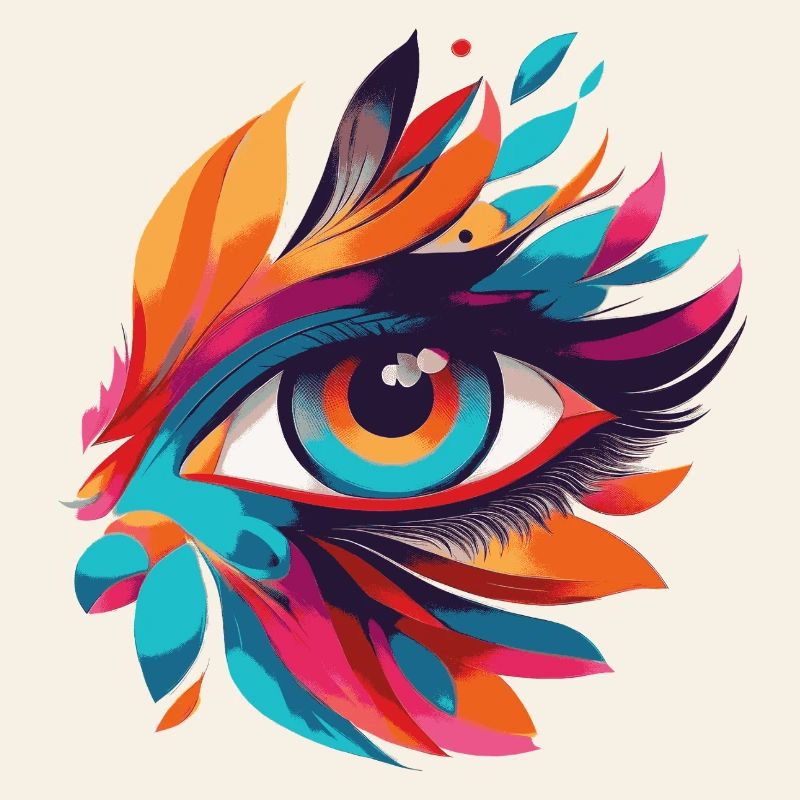 Color Eye Leaf Fire Pattern