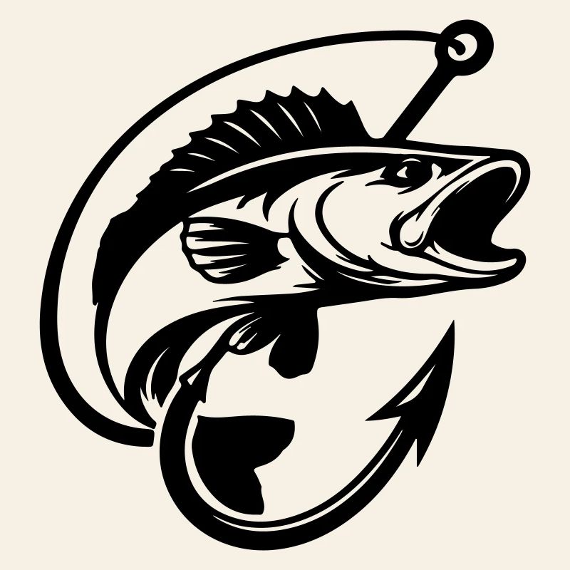 Logo de pêche au brochet