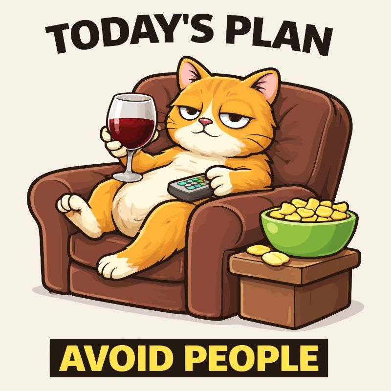 Plan du jour : Éviter les humains, chat