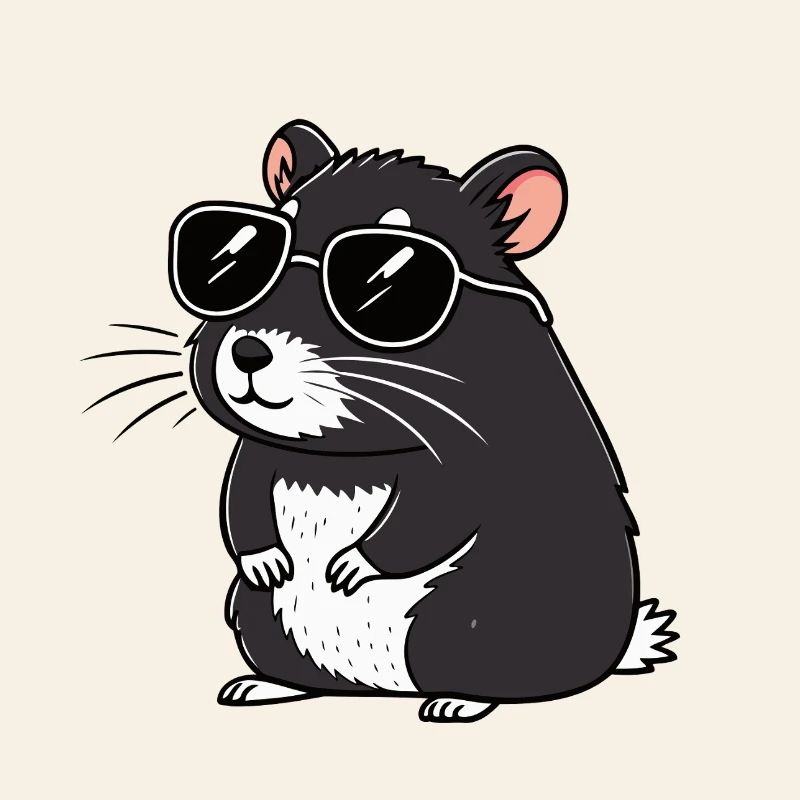 Hmster chic dark glasses