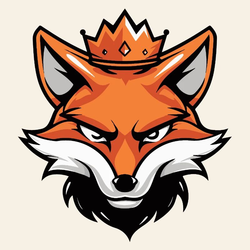Fuchs Kopf Krone