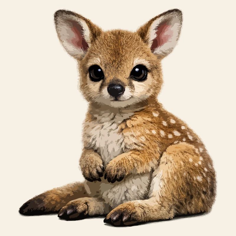 Bébé kangourou mignon Joey