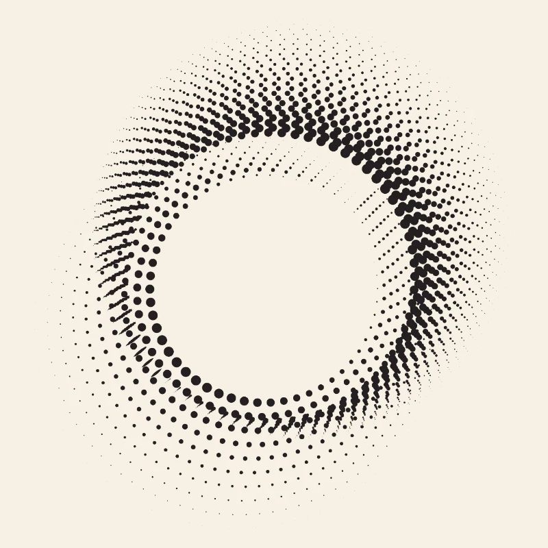 Halo Dot Ring Pattern