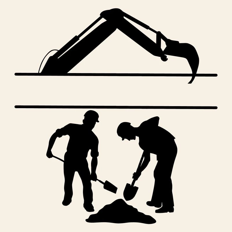 Équipe de creusement Groundworkers Custom