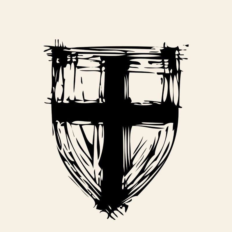 Protective shield with cross