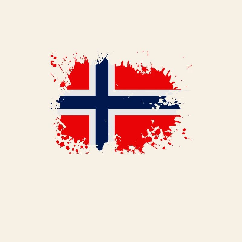 Norway Flag Splash
