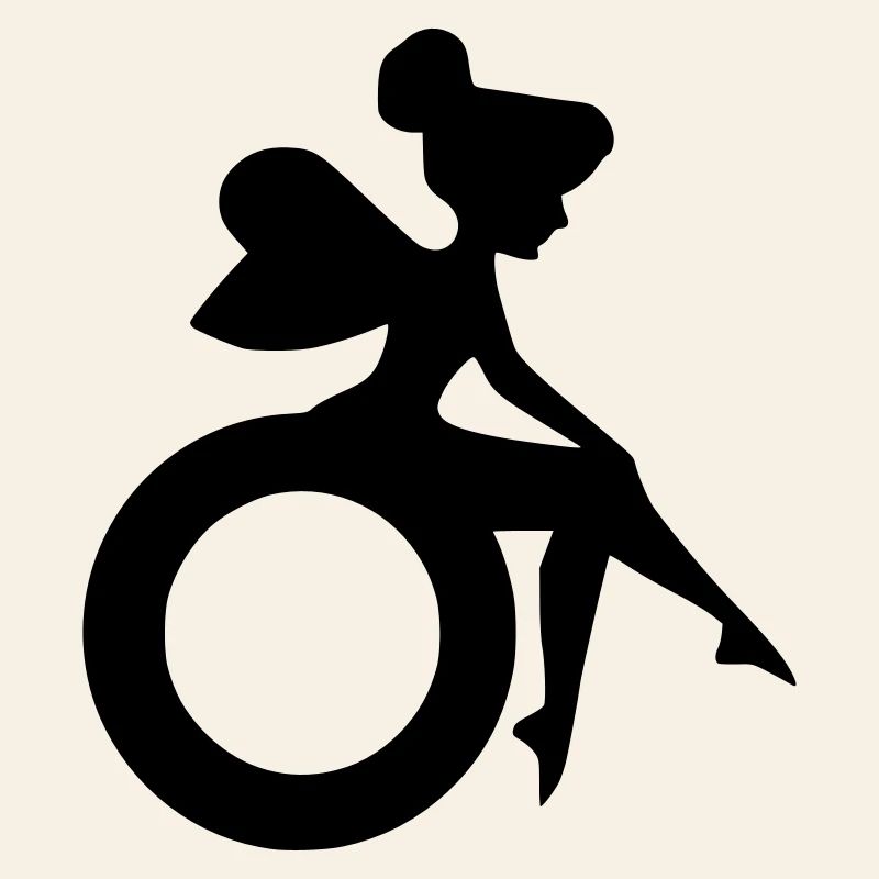 Bild einer Fee im Rollstuhl #