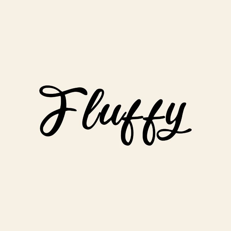 Fluffy Script Glitter Lettering