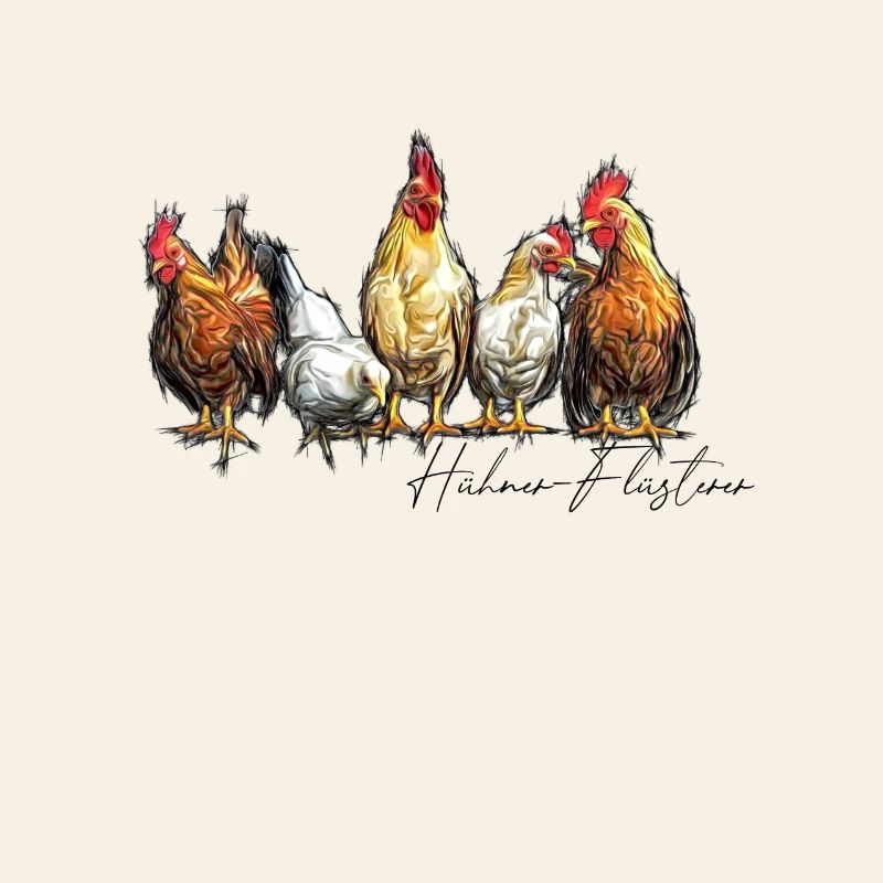Conception drôle de chuchoteur de poulet pour les éleveurs