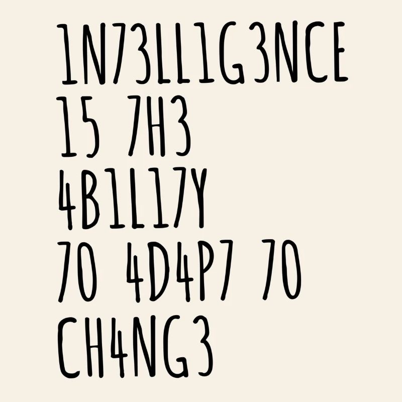 Intelligenz lustiger Spruch