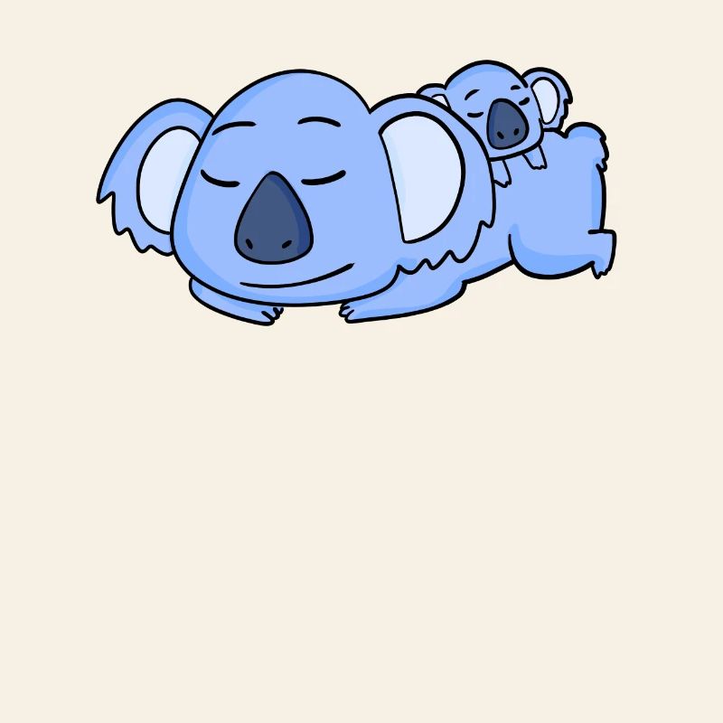 Papa Koala avec Bébé Koala