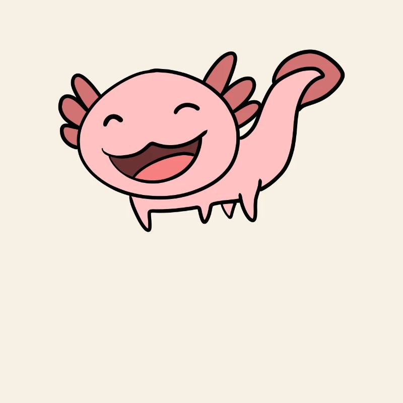 Süßes Axolotl Rosa