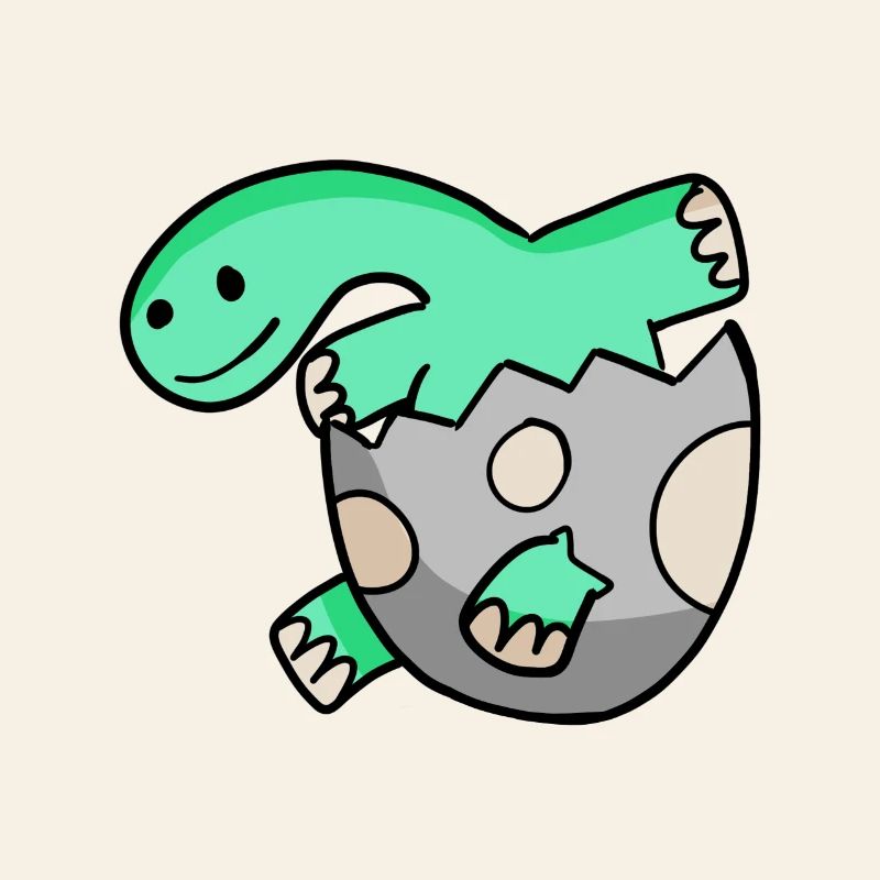 Dinosaur Egg Dino Motif